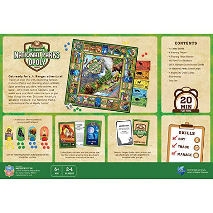 MasterPieces National Parks Opoly Jr. Board Game, 13.5 inches tall - style: National Parks