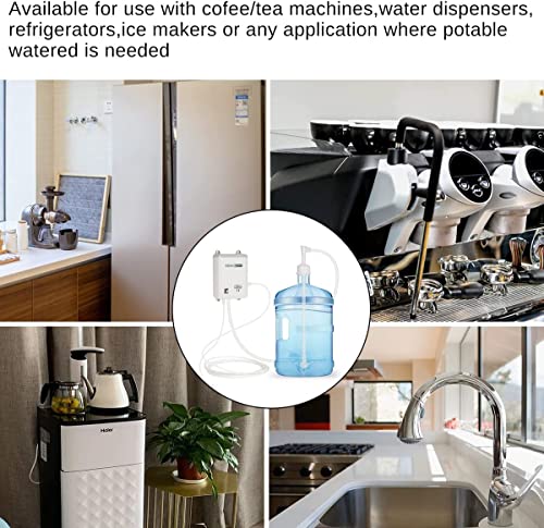 TDRSUPER Drinking Water Dispenser Pump System Bottle Water Dispenser 5 Gallon 40PSI for Refrigerator Ice Maker Faucet Coffee/Tea Maker Single Inlet - style: With Speed Control