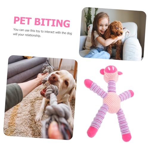 Housoutil Interactive Plush Dog Chewing Toy for Teething and Boredom Relief Cute -Necked Pig