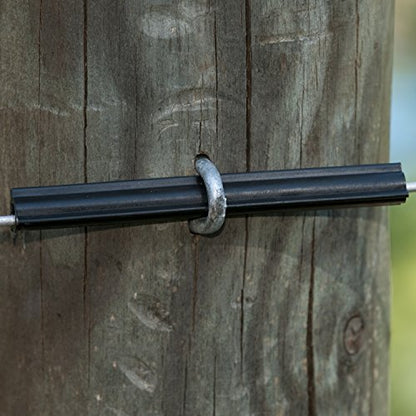Zareba 4-Inch Fin Tube Insulator For Electric Fences - UV Stabilized Plastic - Use with High Tesnile Steel and Aluminum Wire - HT4FTI25