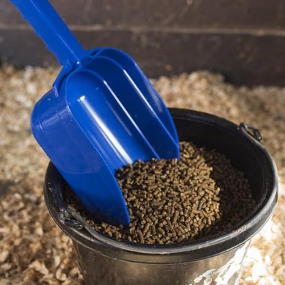 Heavy Duty Plastic Utility Scoop - Durable Stackable Hand Scoop for Farming, Ranching, and Livestock Care - size: 2