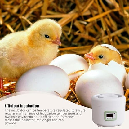 Egg Hatching Incubator,9 Eggs Automatic Incubators and Temperature Humidity Display,Digital for Chicken Quail Duck