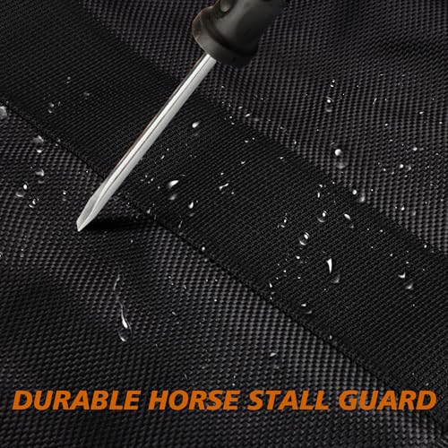 Asooll Stall Guard for Horses,Horse Stall Guard with Adjustable Straps and Hardware - size: 2-Stall Guard for Horses