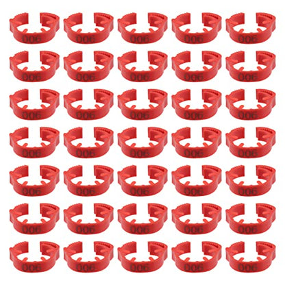 100 Pack Poultry Leg Bands - Durable Numbered Chicken and Duck Identification Rings for Easy Breed Management(Red,3 Packs) - color: Red, size: 3 packs