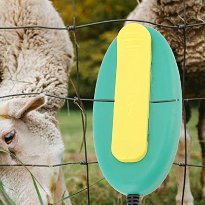 Electric Fence Voltage Tester, Waterproof Fence Fault Finder, Portable Fence Voltage Meter with Warning Light for Farm Garden Livestock Fences
