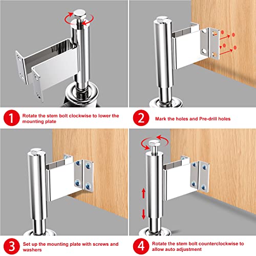 Spring Loaded Gate Casters 8” Heavy Duty Gate Caster Wheels with Hardware Load Capacity 800 Lbs - style: 8 Inch