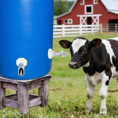 Livestock Waterer Nipple,Leakproof Automatic Feeder - Farm Animal Water Nipple Set for Goat | for Cattle Hogs Goat Horse Calf Dog Drinking Barrel Trough Bucket