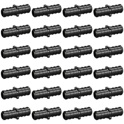 1/2" Poly PPSU Barb Crimp PEX Fitting, 25pcs PEX Straight Coupling Fittings, No Lead - size: 1/2" Straight, 25pcs