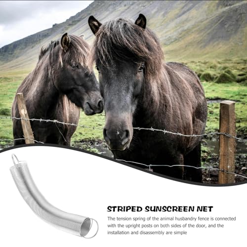 KESYOO Stainless Steel Spring Gate Handle for Electric Fence Livestock Fence Accessory Tension Spring Replacement Part for Pasture Gates