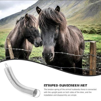 KESYOO Stainless Steel Spring Gate Handle for Electric Fence Livestock Fence Accessory Tension Spring Replacement Part for Pasture Gates