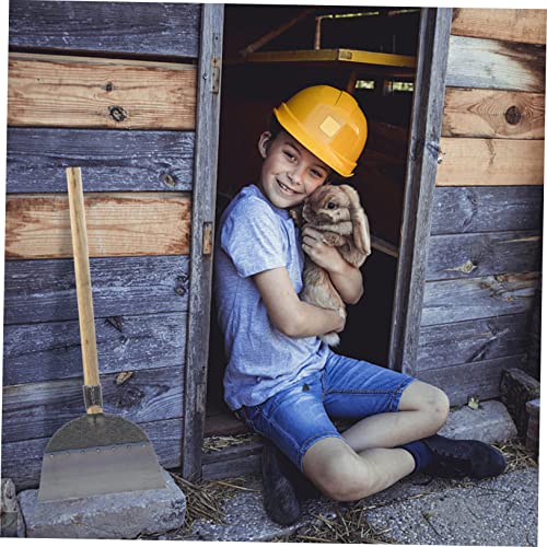 DECHOUS Pig Excrement Shovel for Farm Cleaning Sturdy Livestock Cage Tool Heavy-Duty Ground Cement Spade Long Handle Practical Manure Cleaning Supply - size: 25X27X3.5cm