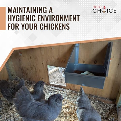 Hen's Choice™ Premium Single Chicken Nest Box with Nesting Pad (1 Pack)
