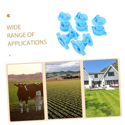 TOYANDONA 50pcs Electric Fence Insulators for Livestock Durable DIY Fencing Accessories Lightweight Material Creative Design for Wire Support Essential Farm Supplies
