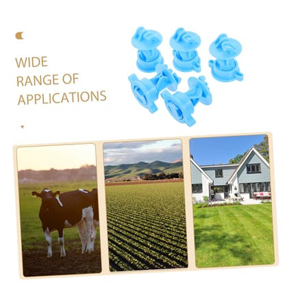 TOYANDONA 50pcs Electric Fence Insulators for Livestock Durable DIY Fencing Accessories Lightweight Material Creative Design for Wire Support Essential Farm Supplies