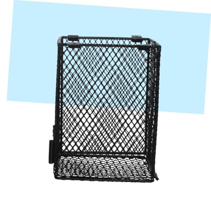 Hemoton Reptile Scald Lamp Shade PET Heating Lamp Guard for Reptiles and Poultry Sturdy Black Design Suitable for Terrariums