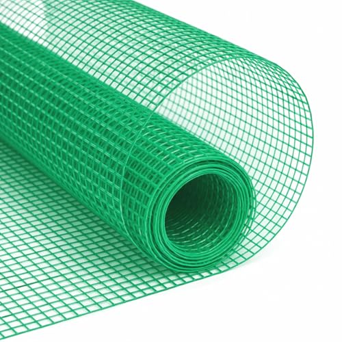 Boao 5.5ft x 100ft Plastic Mesh Garden Fence, Heavy Duty 50gsm Temporary Fencing Roll, Outdoor Safety Barrier Netting for Garden, Yard, Animal Barrier Fence for Dog, Poultry, Deer Protection, Green - color: Green, size: 5.5ft*100ft