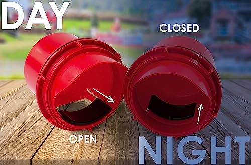 RentACoop Chick2Chicken DIY Medium 4-Port Feeder Kit with Built-in Slider Port Covers and Hole Saw