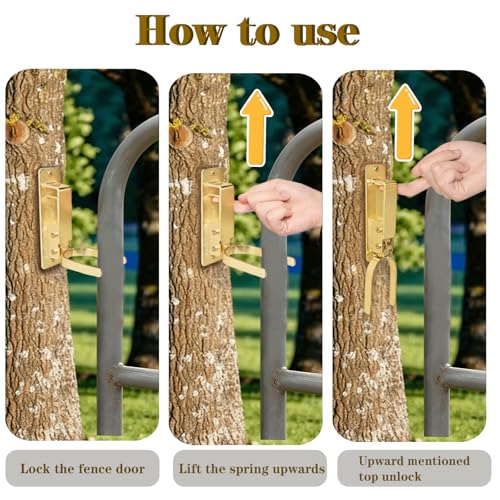 Heavy Duty Gate Latch, Metal Farm Gate Latch, Easy to Install, Suitable for Wooden, Metal, and Pipeline Fences on Ranches/Farms.