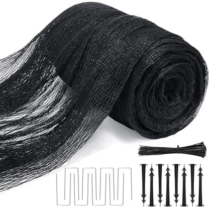 8 X 100 Ft Garden Netting, 5/8in Mesh Heavy Duty Bird Netting for Vegetable, Fruit Trees, Blueberry Bush Protection, Reusable Poultry Netting Against Birds, Deer, Rabbit and Cat, Chicken Coop Net - size: 8 X 100 Ft