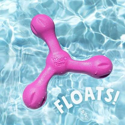 WEST PAW Zogoflex Air Skamp Tug-of-War Stick Dog Chew Toy – Hollow, Squishy Interactive Toy for Dogs, Puppies – for Chewing, Catch, Carry, Fetch, Dishwasher Safe, Latex-Free, Large 8.5", Hot Pink - color: Hot Pink