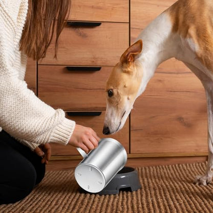 4 Cup Dog Food Scoop 304 Stainless Steel Dog Food Measuring Cups for Cat or Bird Pet Foods, Injection Molded and Dishwasher Safe (4 Cup) - size: 4 Cup