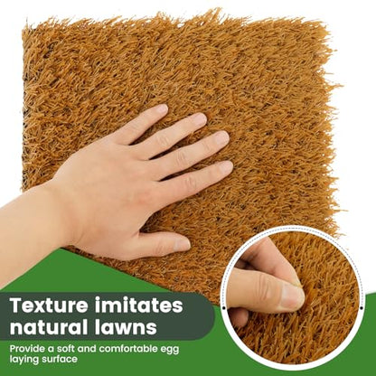 6 Pack Chicken Nesting Box Pads - Nesting Pads for Accessories, 12"x 12" Washable Reusable Chicken Nest Liners for Laying Eggs, Chicken Supplies (Yellow) - color: Yellow