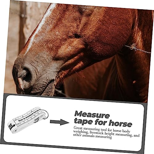 Horse Measuring Tape for Accurate Height and Weight Measurement Reusable Farm Measuring Tool for Livestock and Horses Multi-Functional Design for Easy Use
