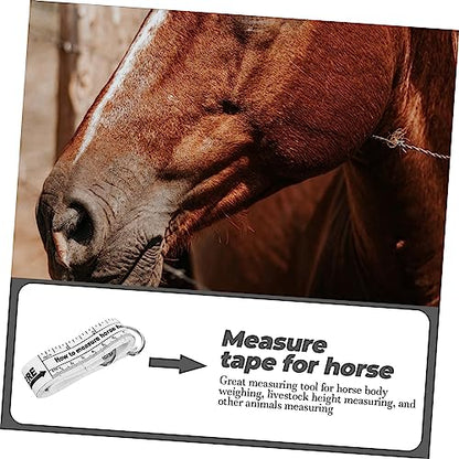 Horse Measuring Tape for Accurate Height and Weight Measurement Reusable Farm Measuring Tool for Livestock and Horses Multi-Functional Design for Easy Use