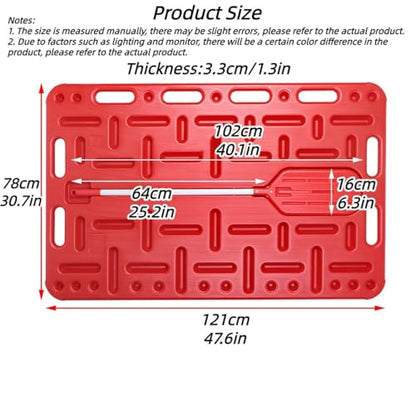 Pig Sorting Divider Panel with Herding Clapper, Lightweight Animal Handling Equipment for Hogs for Pasture, Farm(47.6x30.7in) - size: 47.6x30.7in