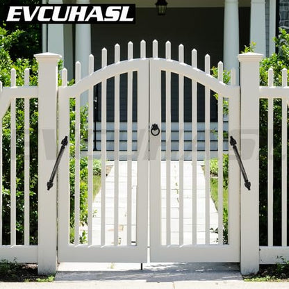 14" Gate Spring Self Closing Heavy Duty Door Springs to Close Door, Automatic Gate Closer with Adjustable Tools for Metal Gates, Wooden Fences and Vinyl Fence Gates(Black, 1 Pack) - size: 14 Inch