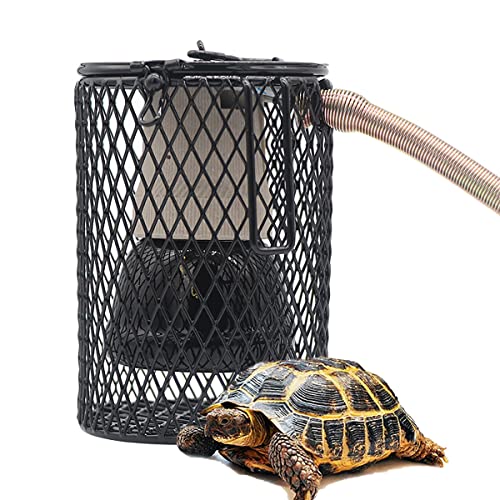 Guard Hanging Cage Heater, Reptile Heat Lamp Heater with Anti-Bite Iron Tube Pet Safety Heat Lamp Shade, for Parrots, Lizards, Turtles,100W - size: 100W