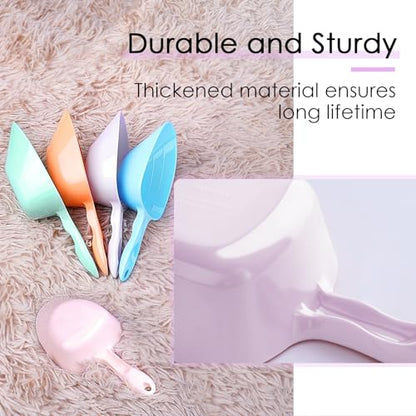 Melamine Pet Food Measuring Scoop, 1 Cup 1/2 Cup 1/4 Cup with Clear Measurement Lines for Dog, Cat, Bird, and Rabbit, Durable, Ergonomic Handle, Dishwasher safe-Purple - color: Purple