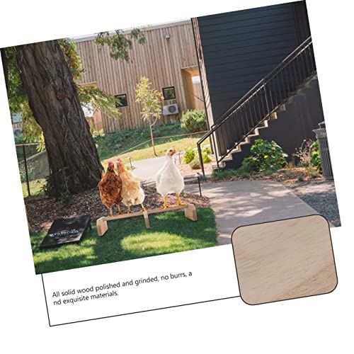 Wooden Bird Perch Stand Natural Roosting Bar for Hens Parrots Medium Birds and Fun Extra Perch for Chicken Coop and Play