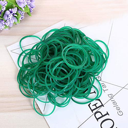 AMUU Rubber Bands size10 Green 1inch 500pcs Small Rubber Bands | Rubber Band for Office Supplies School Home Strong Elastic Band - color: Green-500pcs