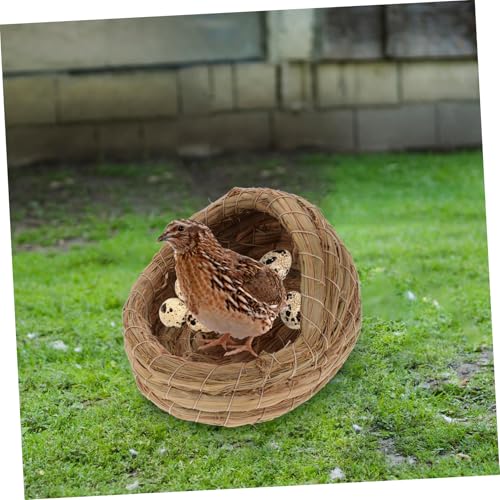 Milisten 2pcs Small Pet Sleeping House Woven Chicken Nesting Box Egg Laying Coop