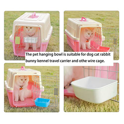 12 Pack Rabbit Feeder Waterer Chicken 15OZ Guinea Pig Cage Bowl Food Water Hanging Watering Container Feeding Dish Coop Cup Treats Drinker for Pigeon Dove Puppy Cat Bird Bath Basin Hamster Bed - size: Pack of 12