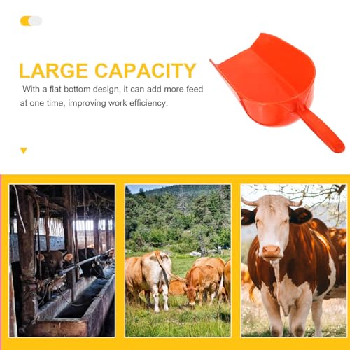Yardwe Large Grain Scoop Farm Animal Feed Scoop Reusable Plastic Poultry Feeding Tool
