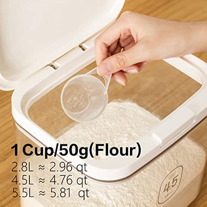 Flour Storage Container - 2.8L Keep Your Flour Fresh and Conveniently Accessible - color: 2.8 L