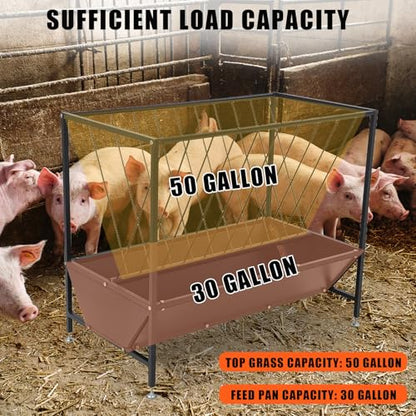 Poultry Automatic Feeder, Black Anti-Corrosion Feeding Trough, Chicken Coop Livestock Feeder, Outdoor Durable Feed Container
