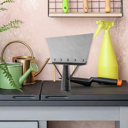 jojofuny Multifunctional Metal Cleaning Shovel and Farm Scraper Shovel for Poultry Dung Removal, Heavy-Duty Steel Floor and Yard Ice Scraper Tool for Outdoor Gardening and Landscaping