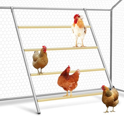 Chicken Perch for Coop, 41" W x 55" L, Chicken Roosting Bars, Toys Roost Ladder for Backyard Poultry, Funny Chicken Coop Accessories - size: 41.5"L x 1.5"W x 56.0"H, style: Perch Only