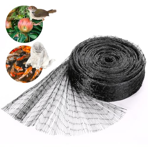 GWHOLE Black Garden Netting, 33 x13 Ft Bird Netting for Garden Plant and Tree Protection, Chicken Coop Pond Net, Black | Bird Net Reusable, 0.6 Inch Mesh Size, Protects Fruits Plants Tree, Protects From Animals, Chicken Coop Pond Net - size: 33x13 ft, 0.6