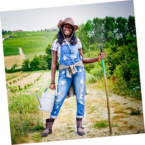 Outanaya Handheld Manure Fork Heavy Duty Agricultural Tool for Efficient Farm Use Prong Design for Maintenance and Clearing Versatile Farm Grass Fork