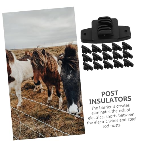 Outanaya 50Pcs Line Insulators for Electric Fence Durable Farm Accessories Prevent Circuits Smooth Surface Design for Livestock Fencing Fit for Various Posts