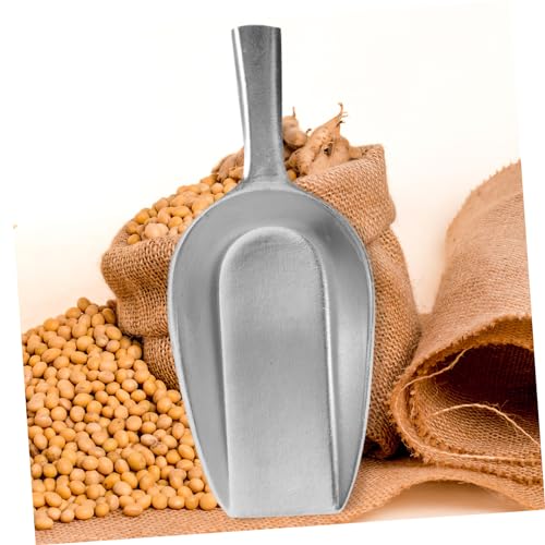 BESPORTBLE Rice Shovel for Household Use Grain Scoop Ergonomic Handle for Poultry Feeding and Farm Work