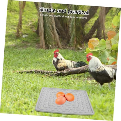 BESPORTBLE 2pcs Washable Chicken Nest Pads Soft Reusable Nesting Box Liners for Coop Laying Mats for Hens Grey Bedding for Comfortable Nesting