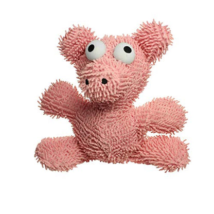 MIGHTY® 2 Pack Microfiber Large Pig Ultra Durable Plush Dog Toy | Multiple Layers & Reinforced Seams , Washable and Floats , Mighty® Construction - color: 2PK Pink Pig
