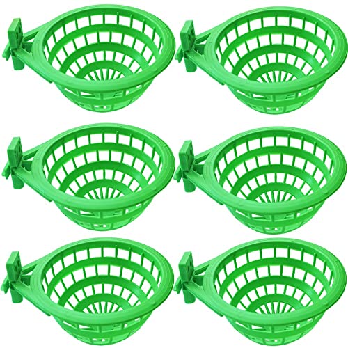 6PCS Bird Nests Plastic Hollow Hanging Cage Eggs Hatching Tool Bird Breeding Hut Nest Pan Finch Parrot Canary