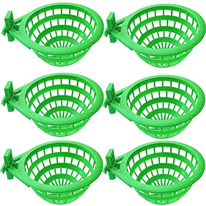 6PCS Bird Nests Plastic Hollow Hanging Cage Eggs Hatching Tool Bird Breeding Hut Nest Pan Finch Parrot Canary