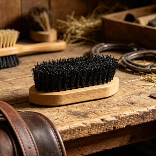 Horse Brushes for Grooming,Wooden Equine Cleansing Comb - Cattle Grooming Brush | for Stall Stable Barn Ranch Farm Backyard Outdoor